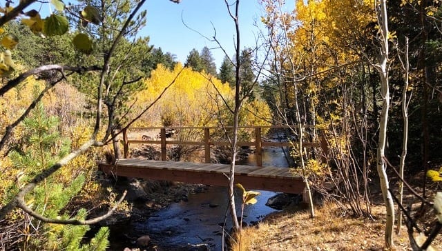 New bridge at RMERC! Over St. Vrain Creek